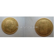 4 zlatník 1870 GYF - 4 Gulden 10 Frank